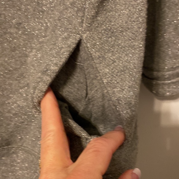 Aerie gray sparkly tunic top - Picture 5 of 12